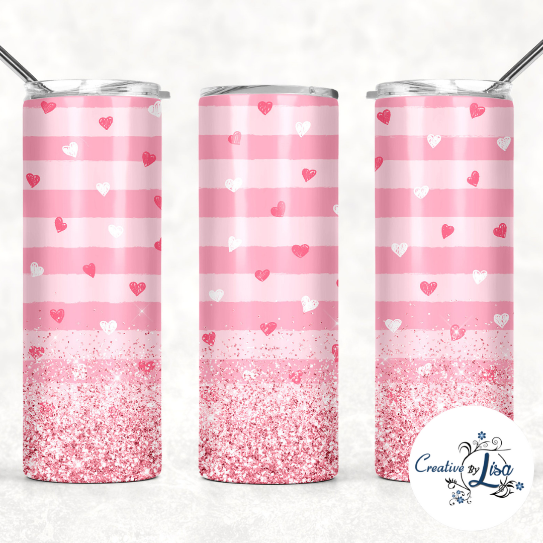 Hearts Tumbler - Valentine Tumbler