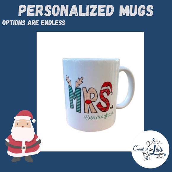 Personalized Santa mug