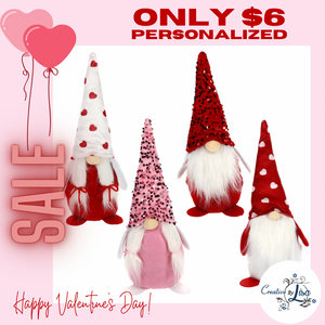 Valentines personalized Gnomes