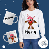 Personalized Reindeer mug