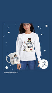 Personalized snowman sweater